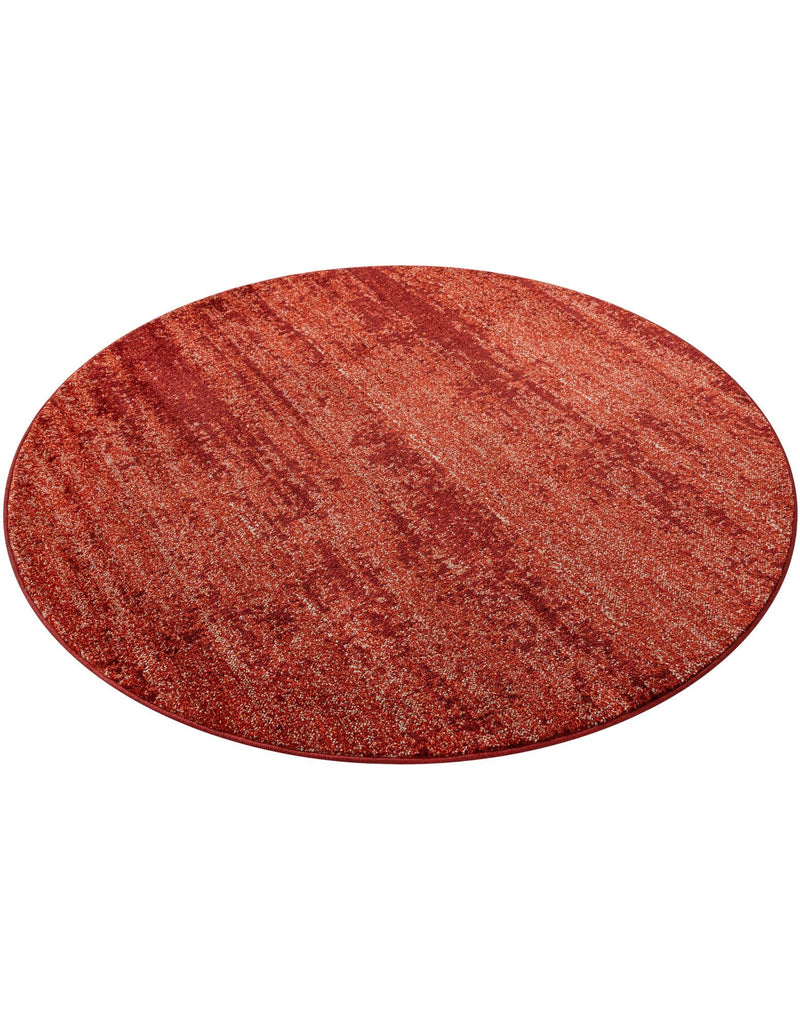 Studio Haven Collection Area Rug - Gallery (Terracotta) Round Terracotta lifestyle 43