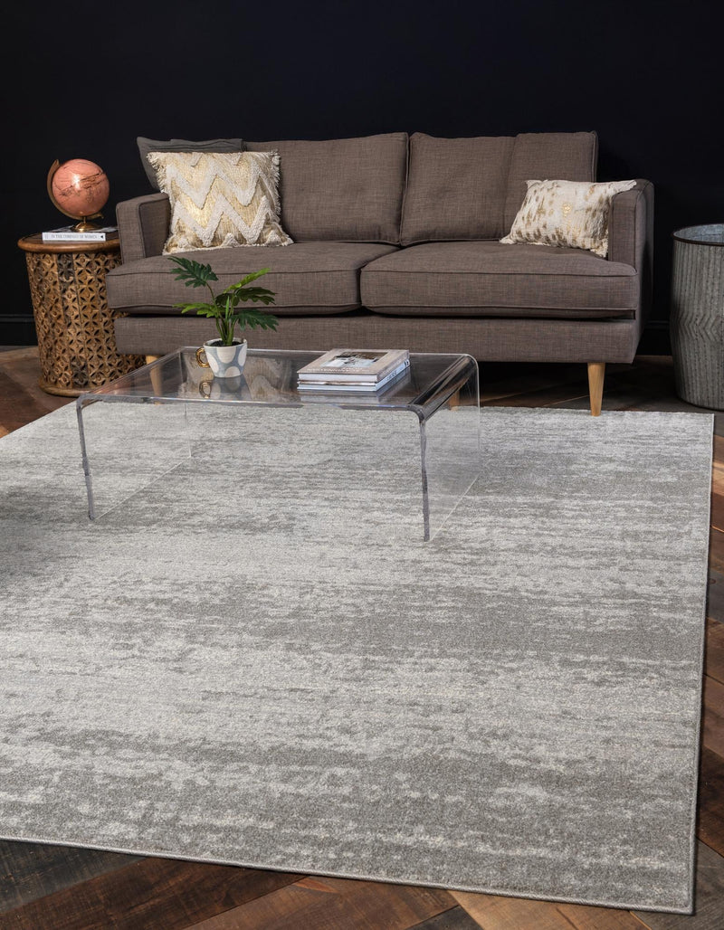 Studio Haven Collection Area Rug - Gallery (Gray) Square Gray lifestyle 48