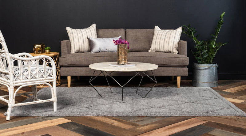 Trellis Haven Collection Area Rug - Havenwood Rectangle Gray lifestyle 12