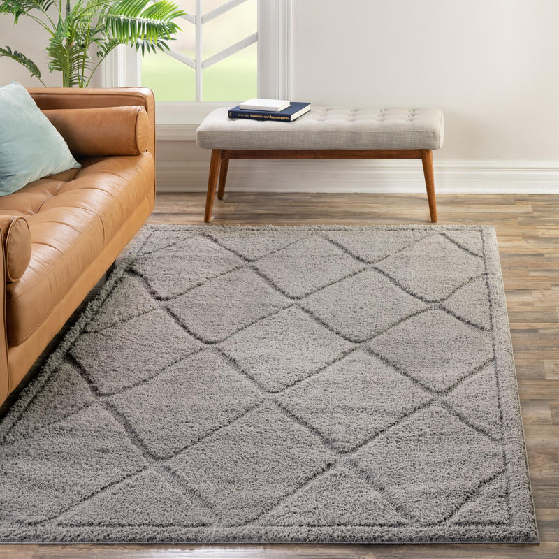 Trellis Haven Collection Area Rug - Havenwood Rectangle Gray lifestyle 70