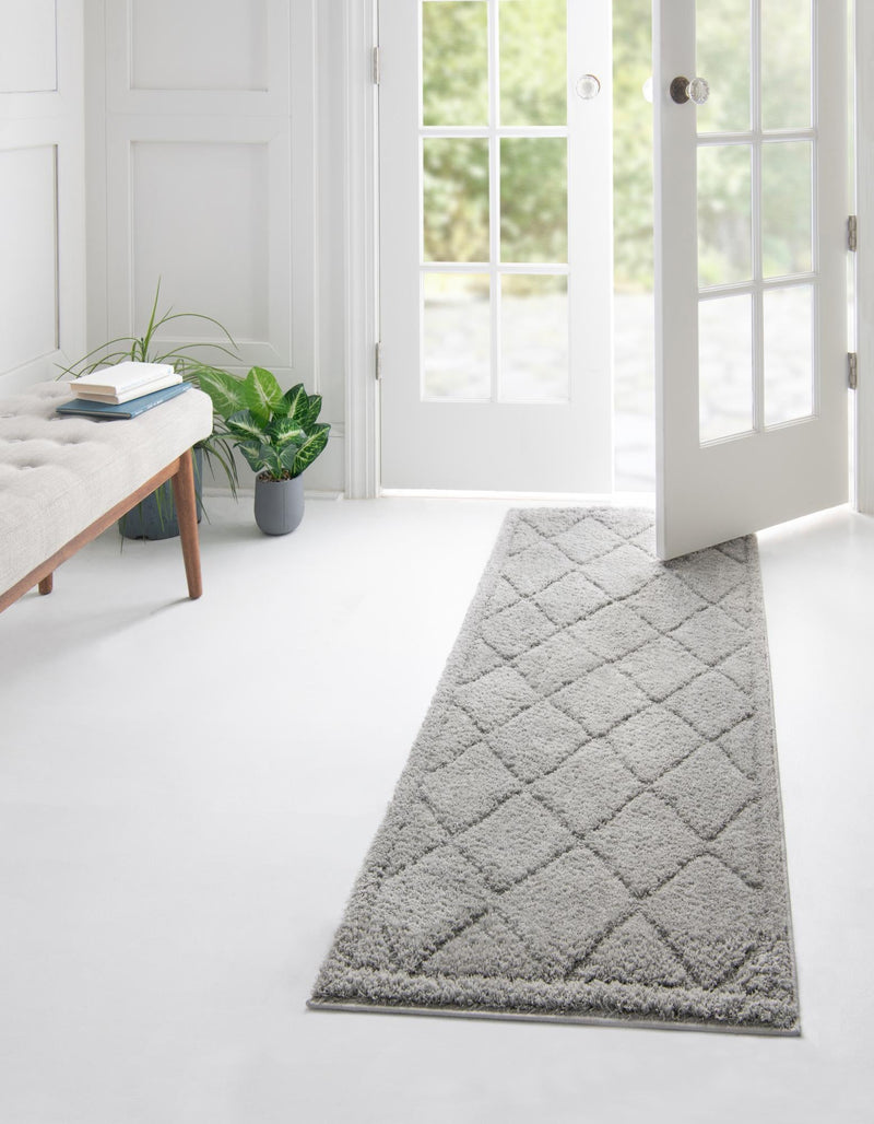 Trellis Haven Collection Area Rug - Havenwood Runner Gray lifestyle 74