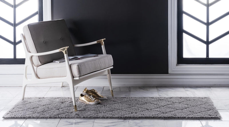 Trellis Haven Collection Area Rug - Havenwood Runner Gray lifestyle 90