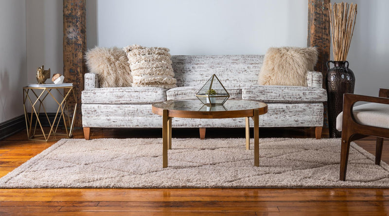 Trellis Haven Collection Area Rug - Havenwood Rectangle Beige lifestyle 13