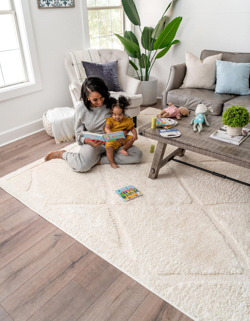 Trellis Haven Collection Area Rug - Havenwood Rectangle Ivory lifestyle 59