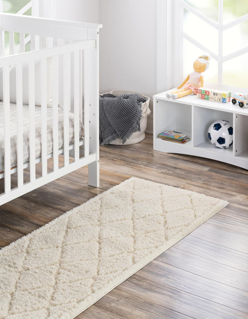Trellis Haven Collection Area Rug - Havenwood Runner Ivory lifestyle 84