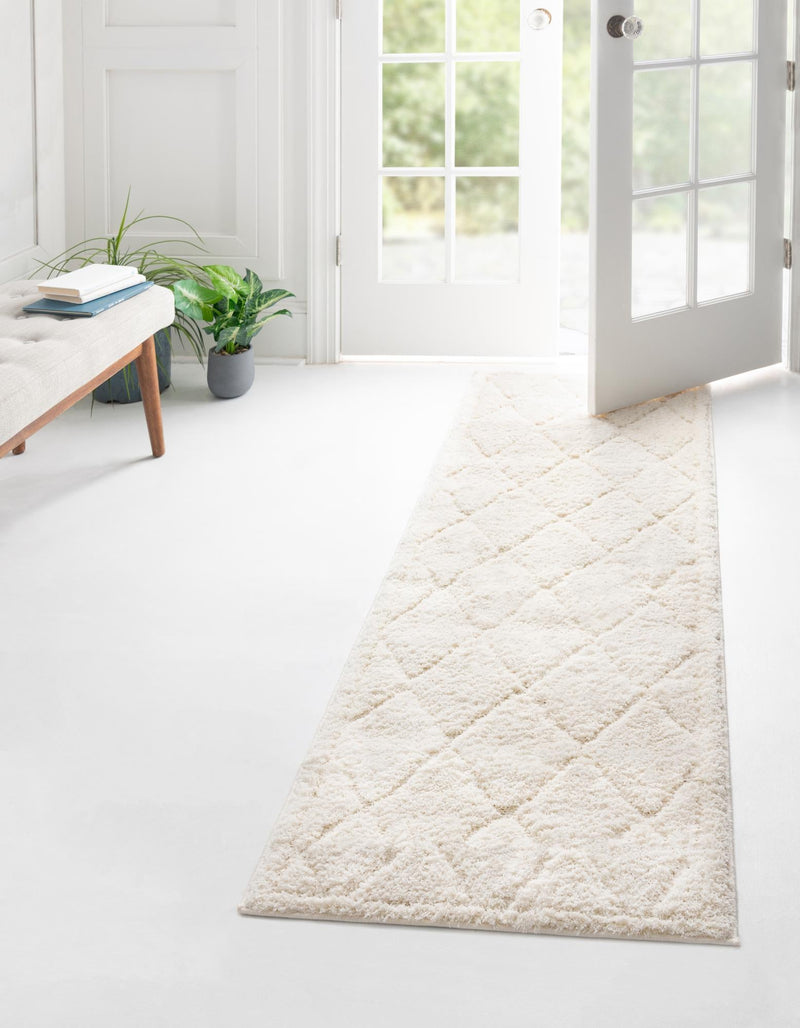 Trellis Haven Collection Area Rug - Havenwood Runner Ivory lifestyle 114