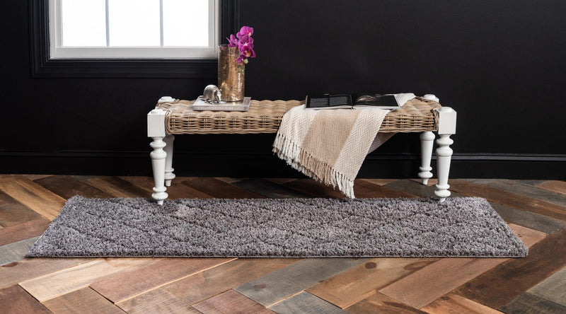 Trellis Haven Collection Area Rug - Havenwood Runner Dark Gray lifestyle 94