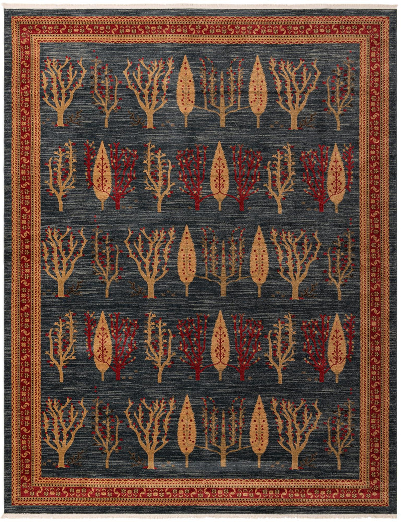 Zagros Oasis Collection Area Rug - Ilam Rectangle Blue lifestyle 2