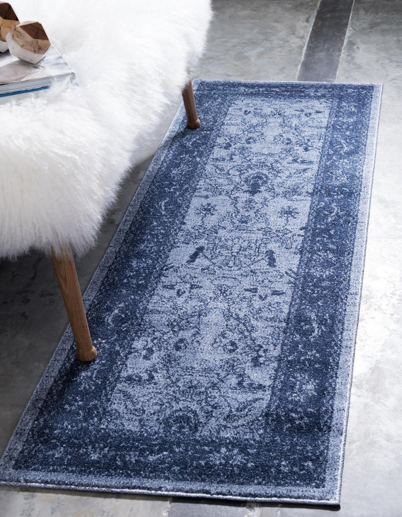 Horizon Collection Area Rug - Apex (Blue) Runner Blue lifestyle 21