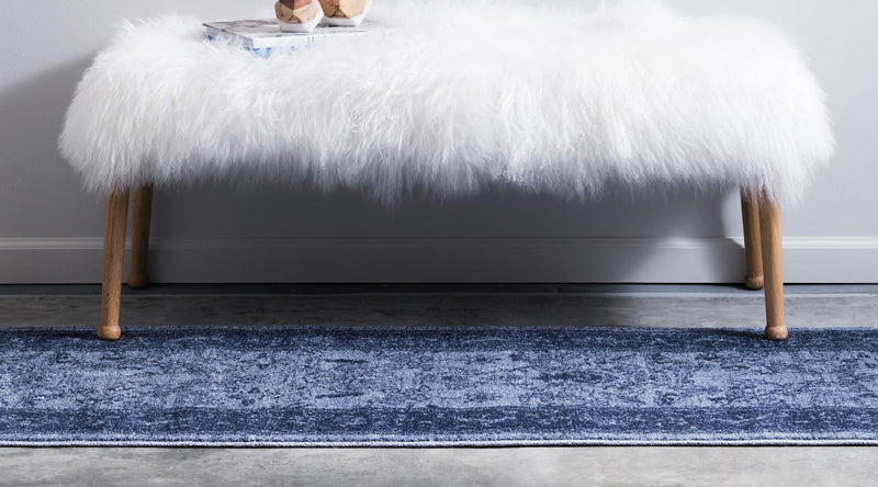 Horizon Collection Area Rug - Apex (Blue) Runner Blue lifestyle 29