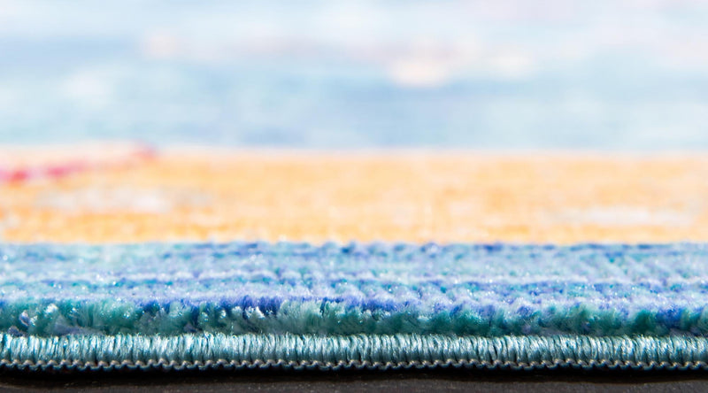Lagoon Luxe Collection Area Rug - Dockside Runner Blue lifestyle 25