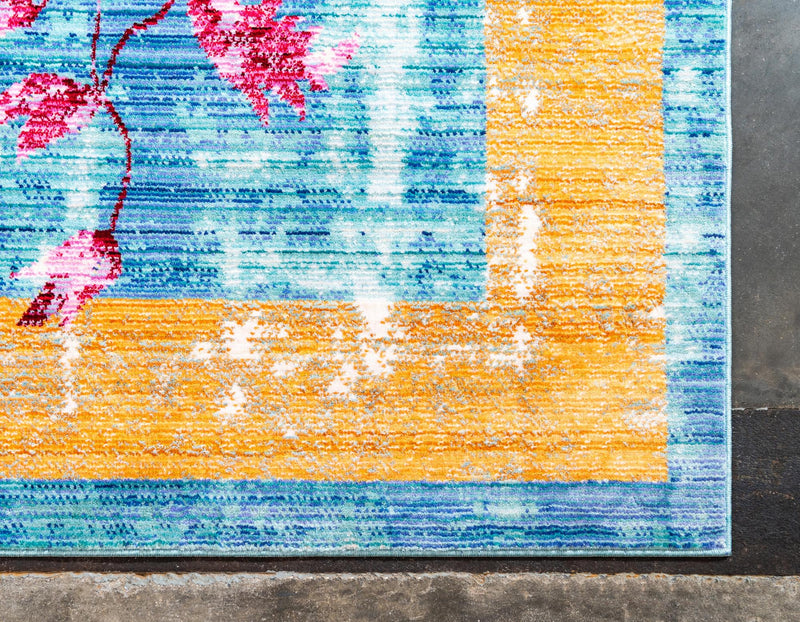 Lagoon Luxe Collection Area Rug - Dockside Runner Blue lifestyle 36