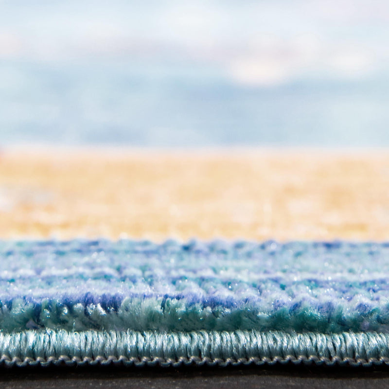 Lagoon Luxe Collection Area Rug - Dockside Rectangle Blue lifestyle 5