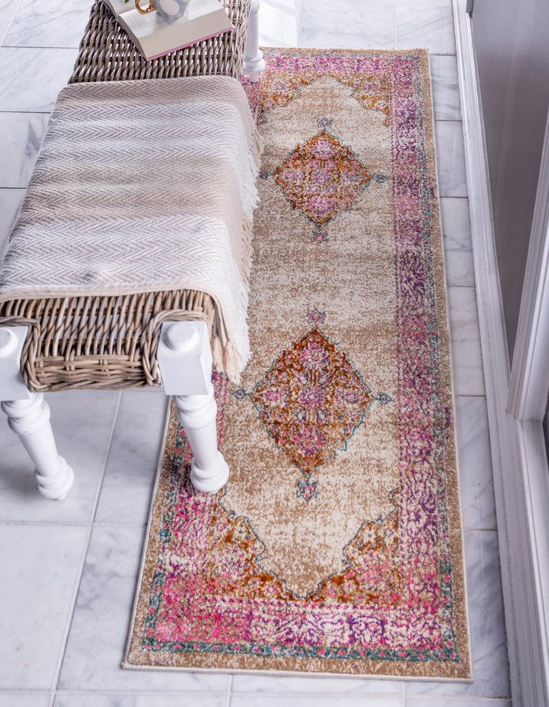 Serenade Oasis Collection Area Rug - Mirage Runner Beige lifestyle 16