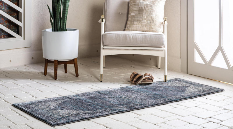 Serenade Oasis Collection Area Rug - Utopia Runner Gray lifestyle 51