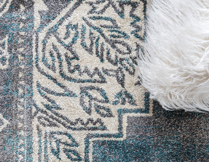 Serenade Oasis Collection Area Rug - Utopia Runner Gray lifestyle 70