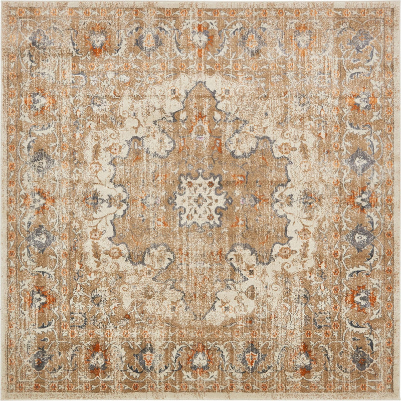 Serenade Oasis Collection Area Rug - El Dorado Square Beige lifestyle 10