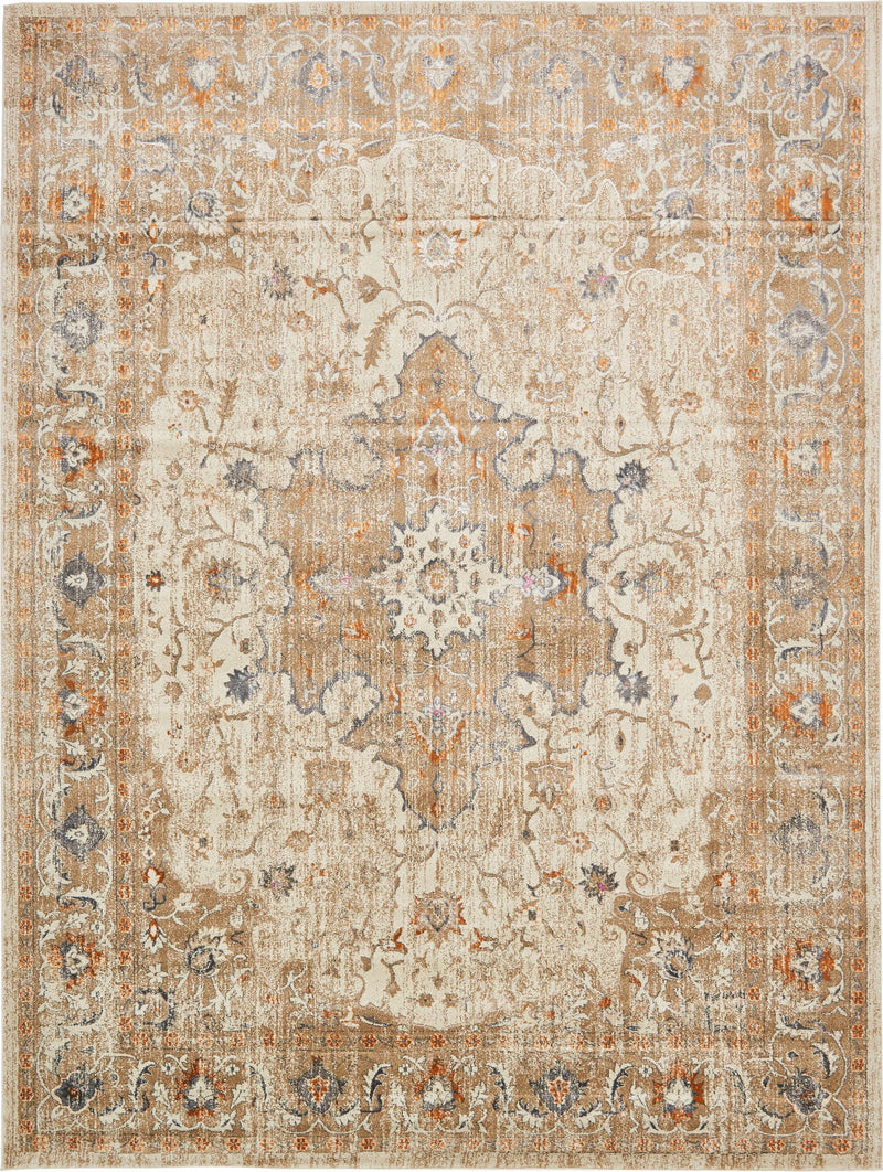 Serenade Oasis Collection Area Rug - El Dorado Rectangle Beige lifestyle 2