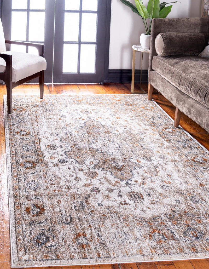Serenade Oasis Collection Area Rug - El Dorado Rectangle Beige lifestyle 2