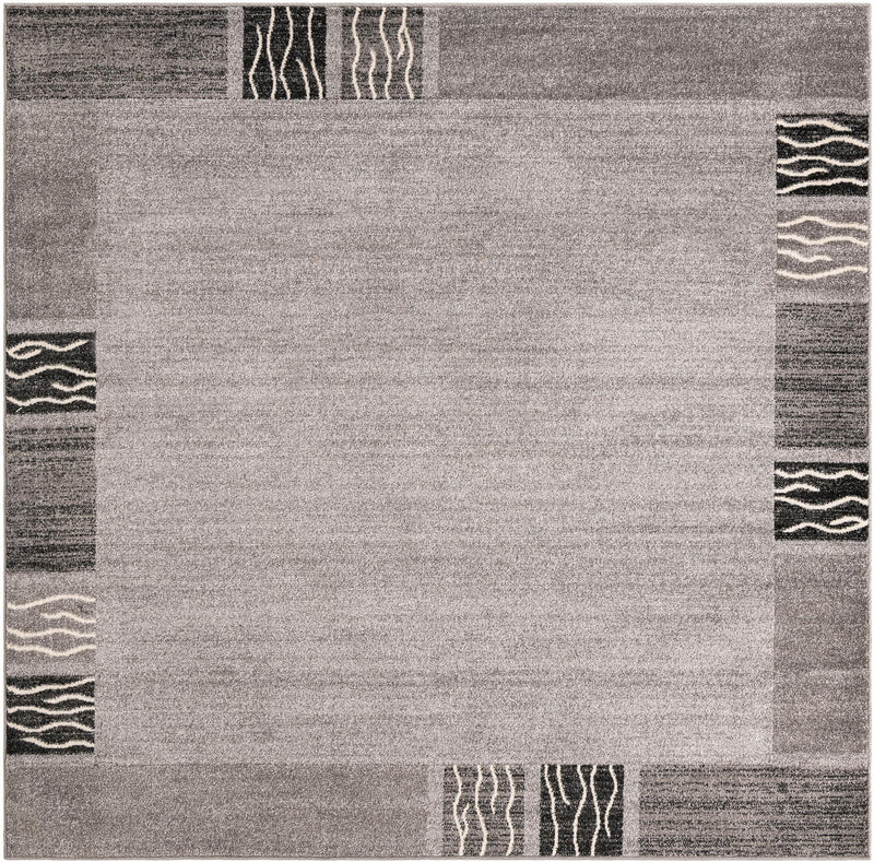 Studio Haven Collection Area Rug - Atelier Square Light Gray lifestyle 55