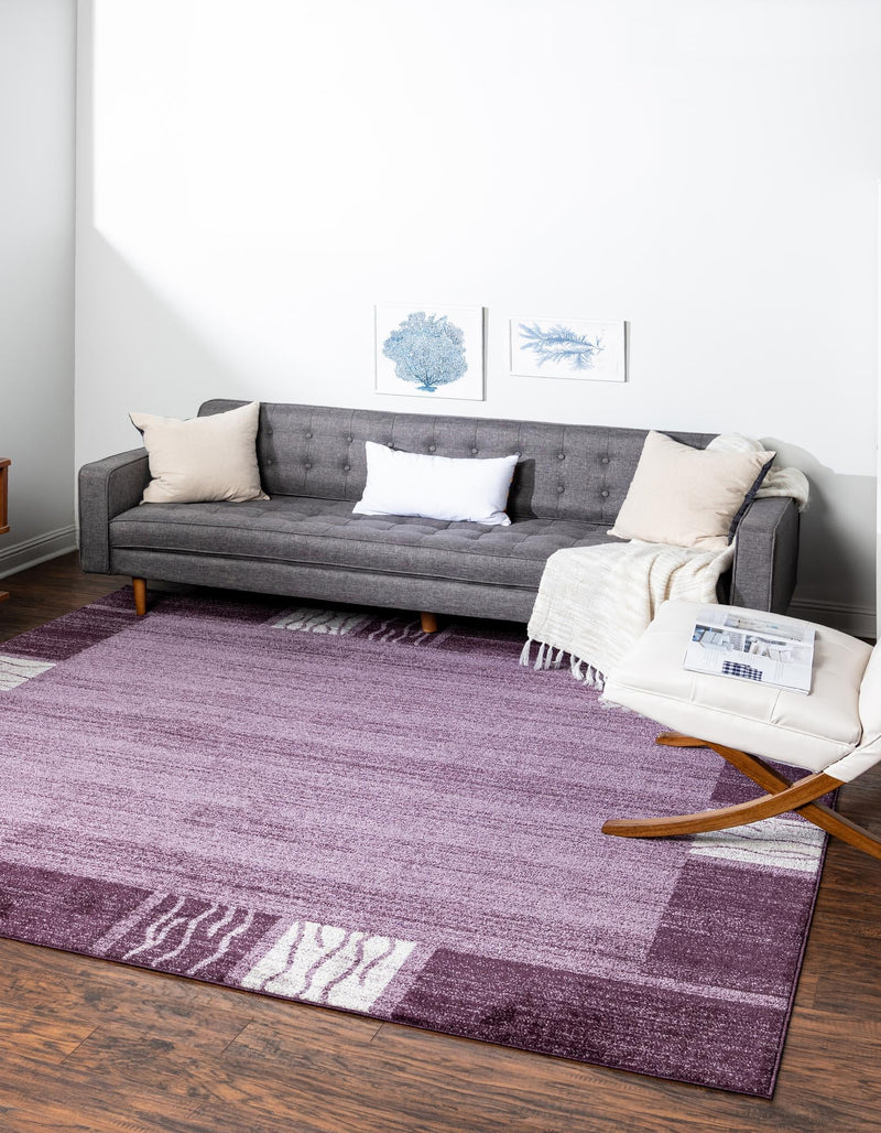 Studio Haven Collection Area Rug - Atelier Square Violet lifestyle 93