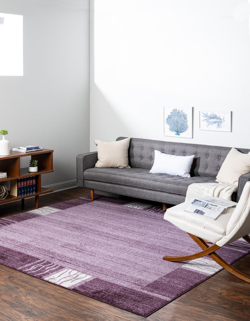 Studio Haven Collection Area Rug - Atelier Square Violet lifestyle 121