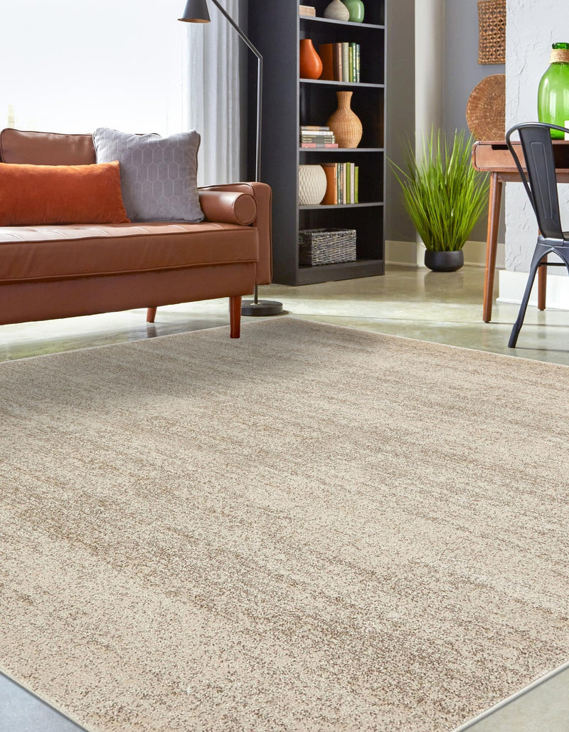 Studio Haven Collection Area Rug - Gallery (Bone Beige) Square Bone Beige lifestyle 29