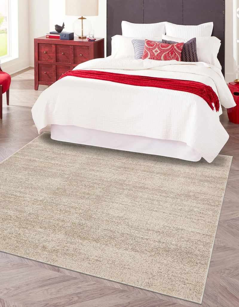 Studio Haven Collection Area Rug - Gallery (Bone Beige) Square Bone Beige lifestyle 33
