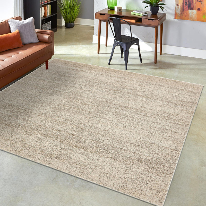 Studio Haven Collection Area Rug - Gallery (Bone Beige) Square Bone Beige lifestyle 87