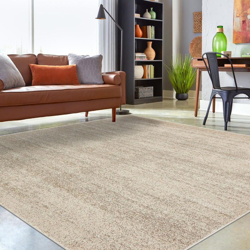 Studio Haven Collection Area Rug - Gallery (Bone Beige) Square Bone Beige lifestyle 90