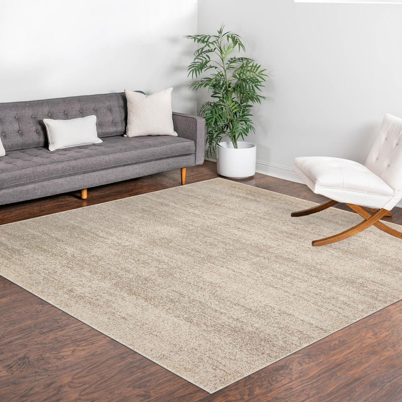 Studio Haven Collection Area Rug - Gallery (Bone Beige) Square Bone Beige lifestyle 95