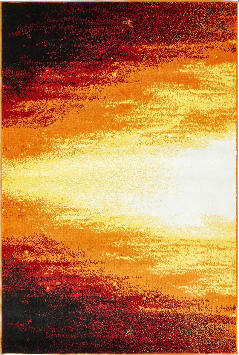 Urban Oasis Collection Area Rug - Sunset Rectangle Orange Main