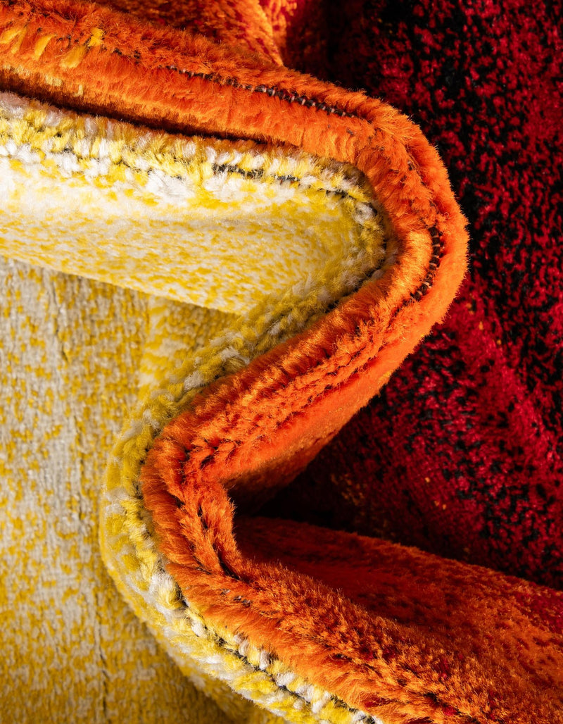 Urban Oasis Collection Area Rug - Sunset Rectangle Orange lifestyle 8