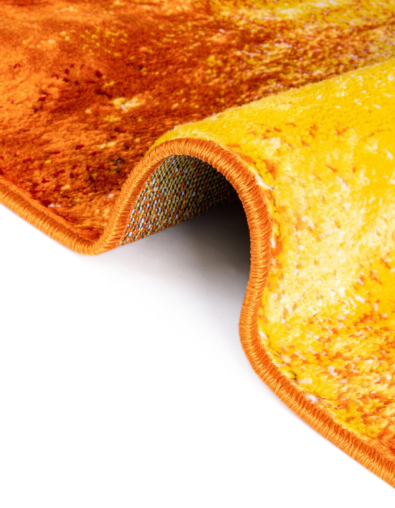 Urban Oasis Collection Area Rug - Sunset Rectangle Orange lifestyle 10