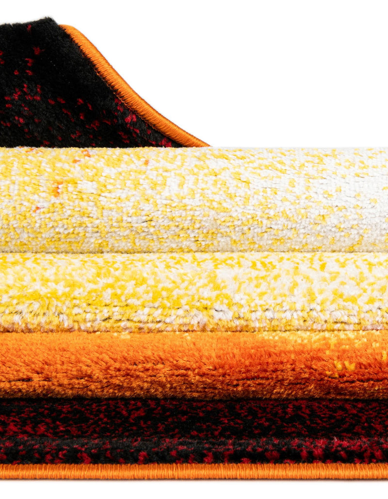 Urban Oasis Collection Area Rug - Sunset Rectangle Orange lifestyle 14