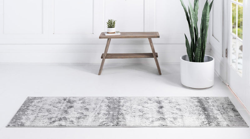 Urban Oasis Collection Area Rug - Greenwich Runner Light Gray lifestyle 30
