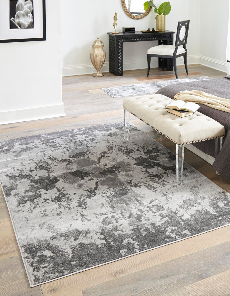 Urban Oasis Collection Area Rug - Greenwich Rectangle Light Gray lifestyle 2