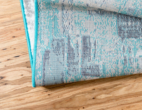 Urban Oasis Collection Area Rug - Crownheights Rectangle Turquoise lifestyle 5