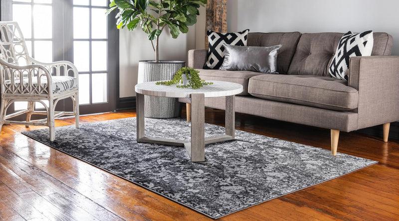 Urban Oasis Collection Area Rug - Carroll Rectangle Dark Gray lifestyle 3