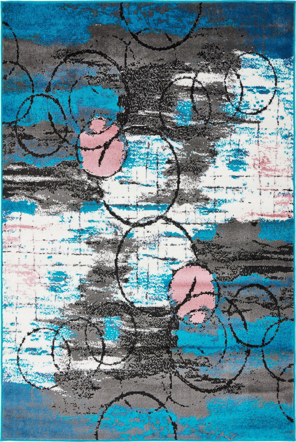 Urban Oasis Collection Area Rug - Fulton Rectangle Turquoise Main