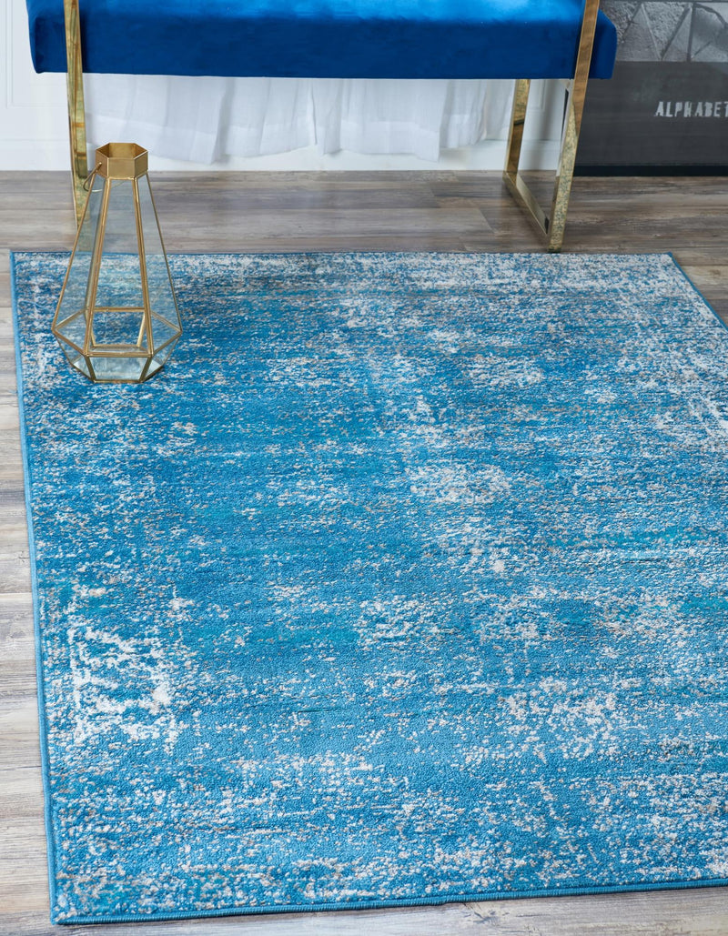 Riviera Elegance Collection Area Rug - Antibes (Blue) Rectangle Blue lifestyle 43