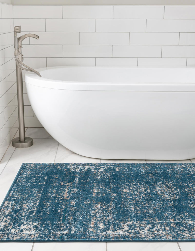 Riviera Elegance Collection Area Rug - Antibes (Blue) Runner Blue lifestyle 22