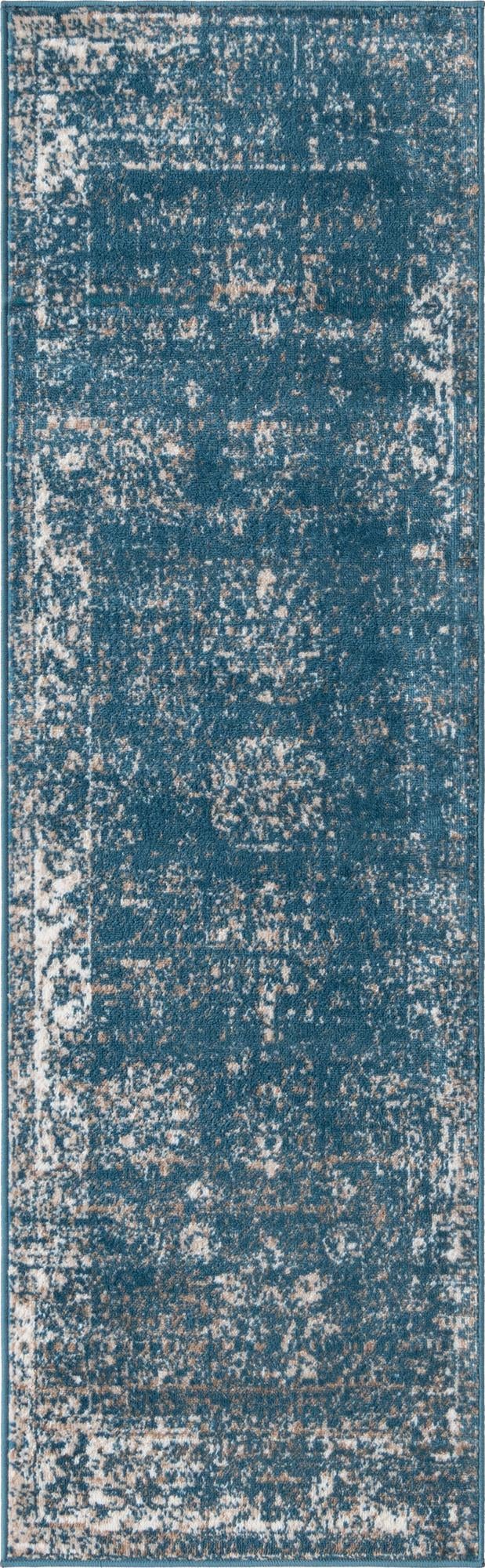 Riviera Elegance Collection Area Rug - Antibes (Blue) Runner Blue Main