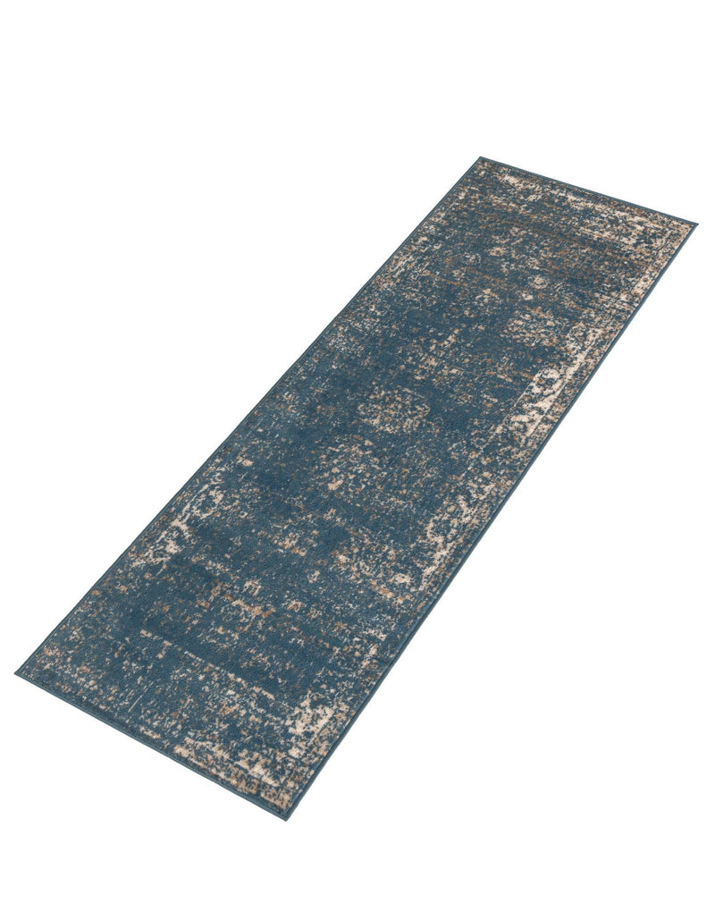 Riviera Elegance Collection Area Rug - Antibes (Blue) Runner Blue lifestyle 36