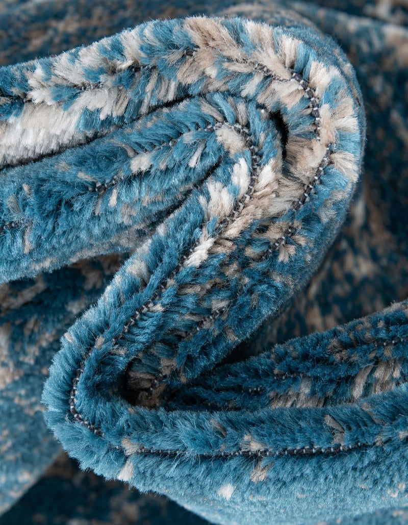 Riviera Elegance Collection Area Rug - Antibes (Blue) Rectangle Blue lifestyle 26