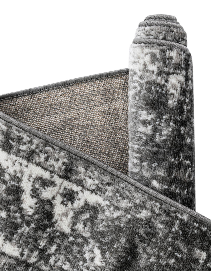 Riviera Elegance Collection Area Rug - Antibes (Dark Gray) Rectangle Dark Gray lifestyle 45
