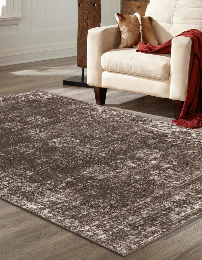 Riviera Elegance Collection Area Rug - Antibes (Brown) Rectangle Brown lifestyle 4