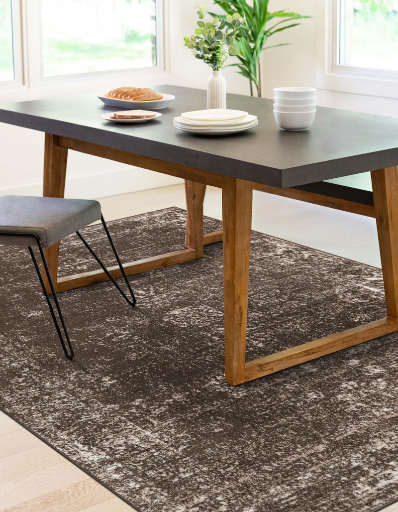 Riviera Elegance Collection Area Rug - Antibes (Brown) Rectangle Brown lifestyle 18