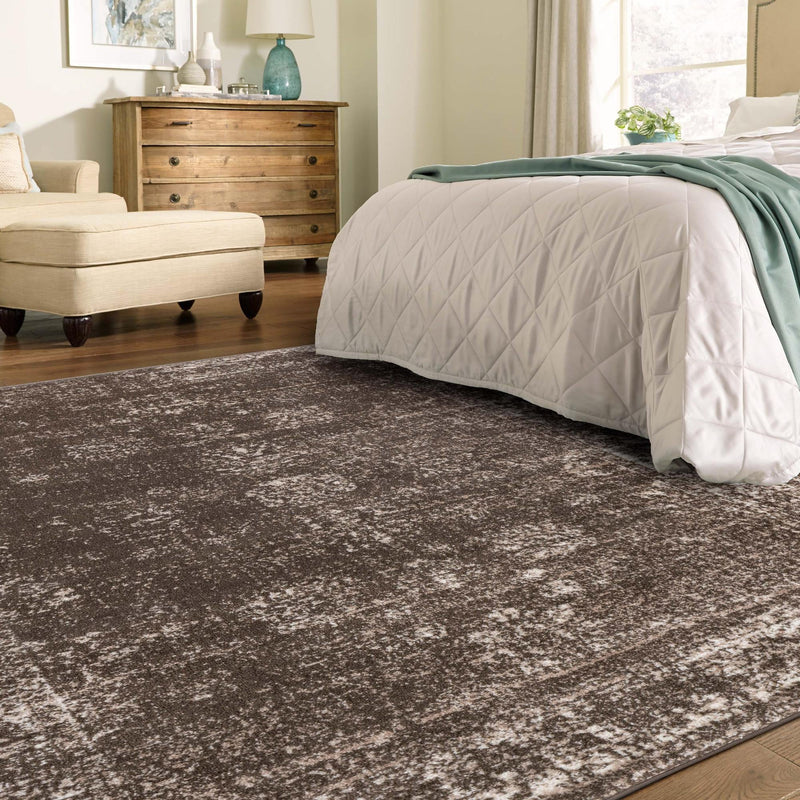 Riviera Elegance Collection Area Rug - Antibes (Brown) Rectangle Brown lifestyle 46
