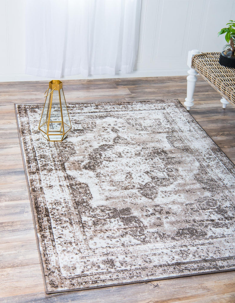 Riviera Elegance Collection Area Rug - Menton (Light Brown) Rectangle Light Brown lifestyle 48